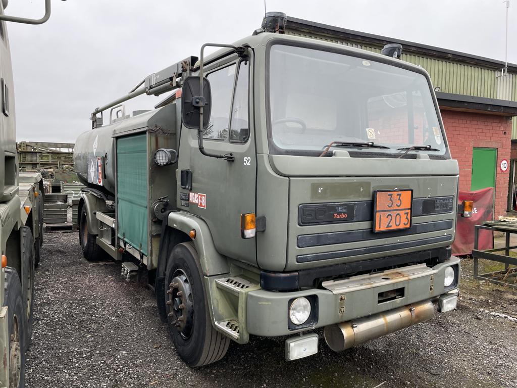 Ex Royal Navy DAF 50/160 4x2 9,000 Litre AVGAS aviation Bowser - Govsales of mod surplus ex army trucks, ex army land rovers and other military vehicles for sale